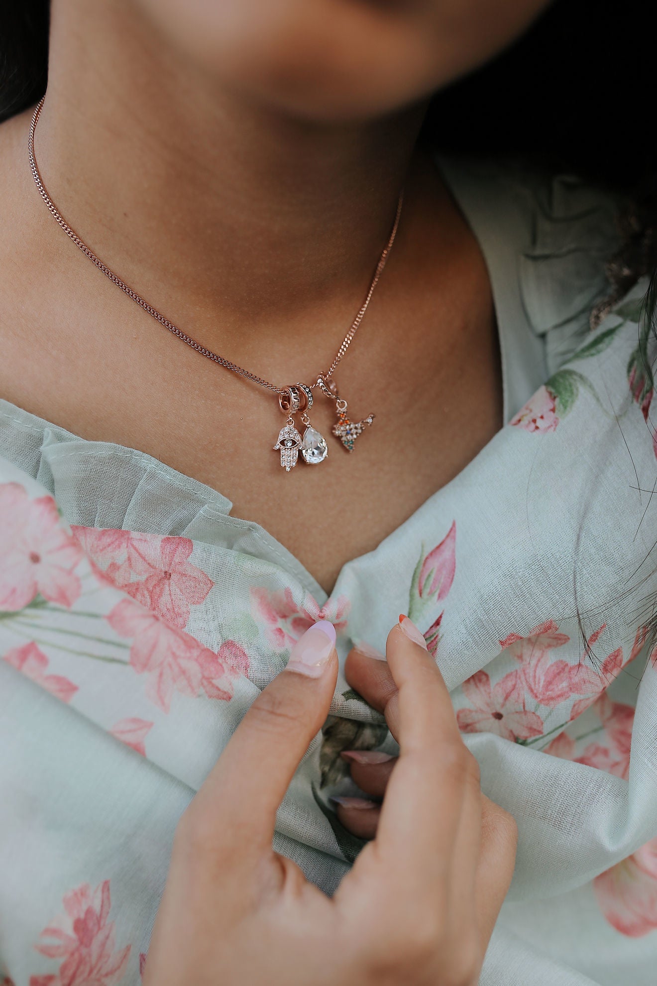 pear-drop-charm-rosegold