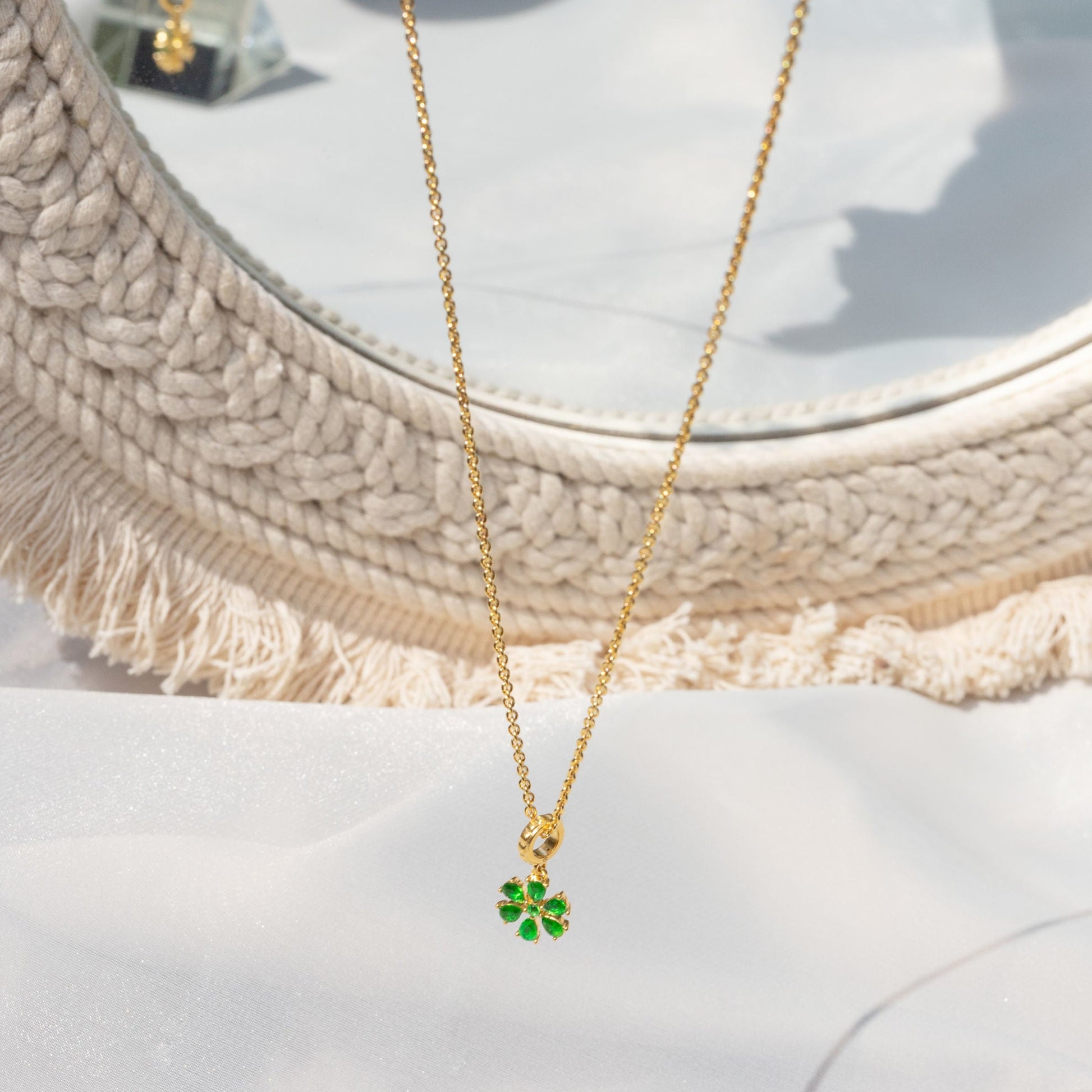 green-glory-flower-charm-gold