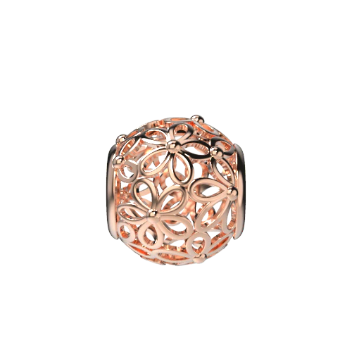 open-flower-charm-rosegold