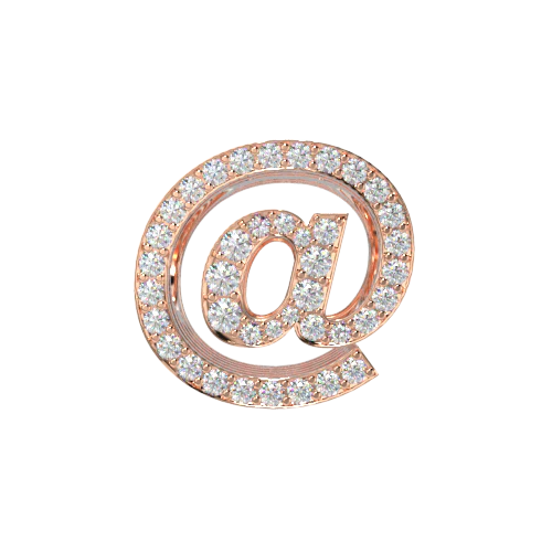 sign-@-charm-rosegold