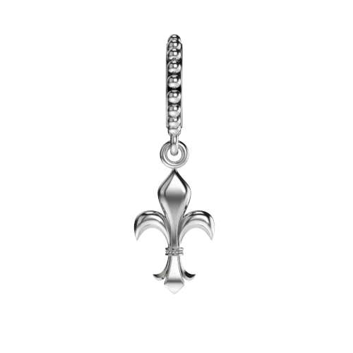 fleur-de-lis-charm-silver