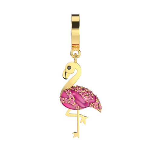 the-idyllic-flamingo-charm-gold