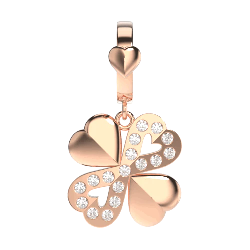 star-clover-charm-rosegold