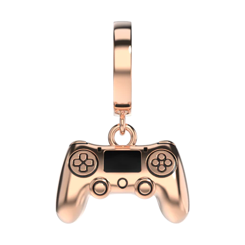 gamer-at-heart-charm -rosegold