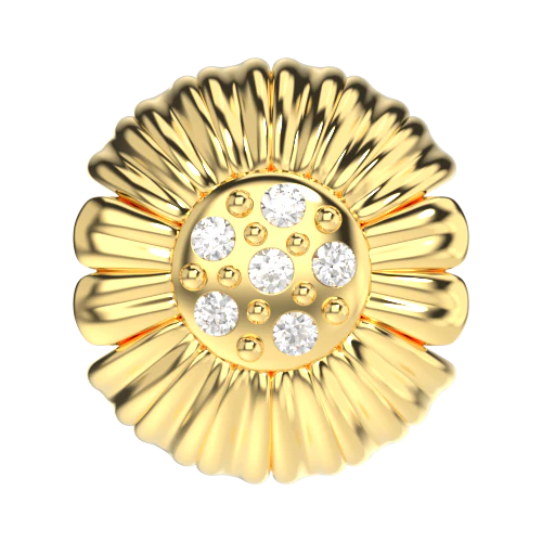 sunflower-charm-gold