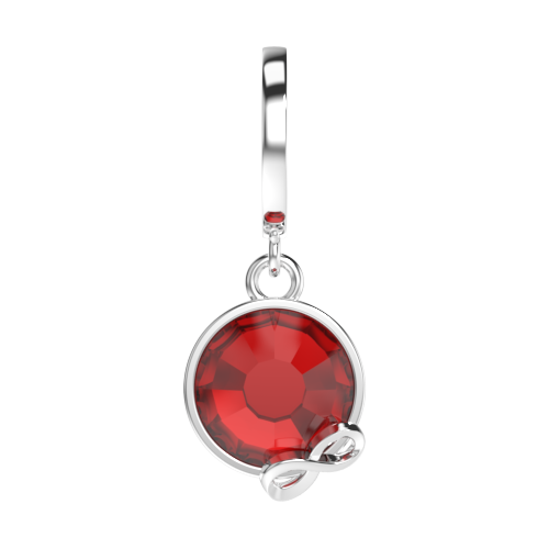 January Birthstone Charm silver Charms 925 Sterling Silver Y Jewelry Silver