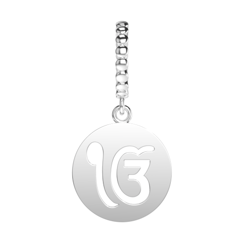 one-god -ek-onkar-charm-silver