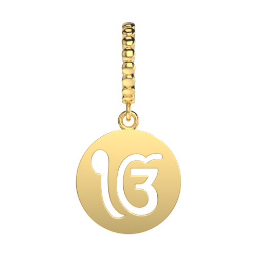 one-god -ek-onkar-charm-gold