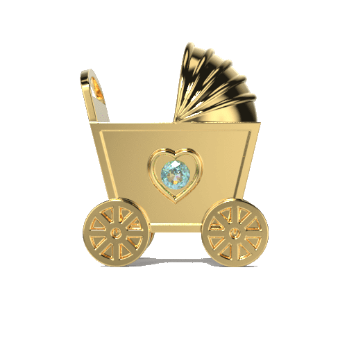 stroller-gold
