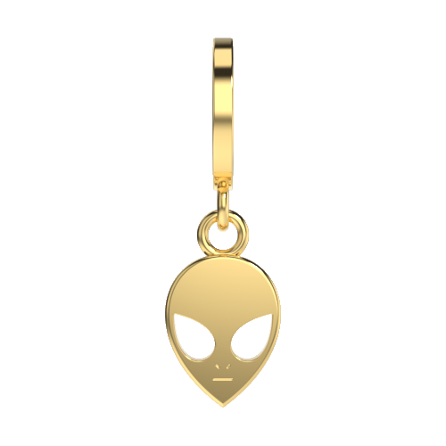 little-alien-charm-gold